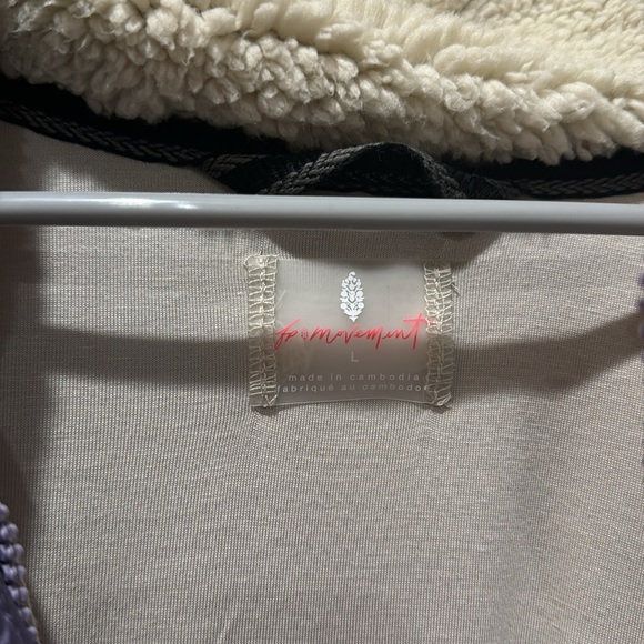 NWT Free People Fall To Rise Fleece Quarter Snap Large - Picture 4 of 7